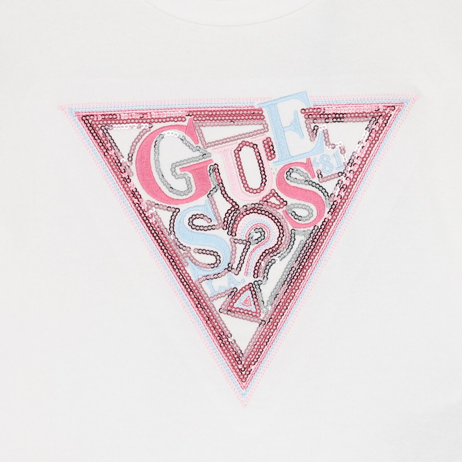 Girls White Logo Long Sleeve Top, 1, hi-res image number null