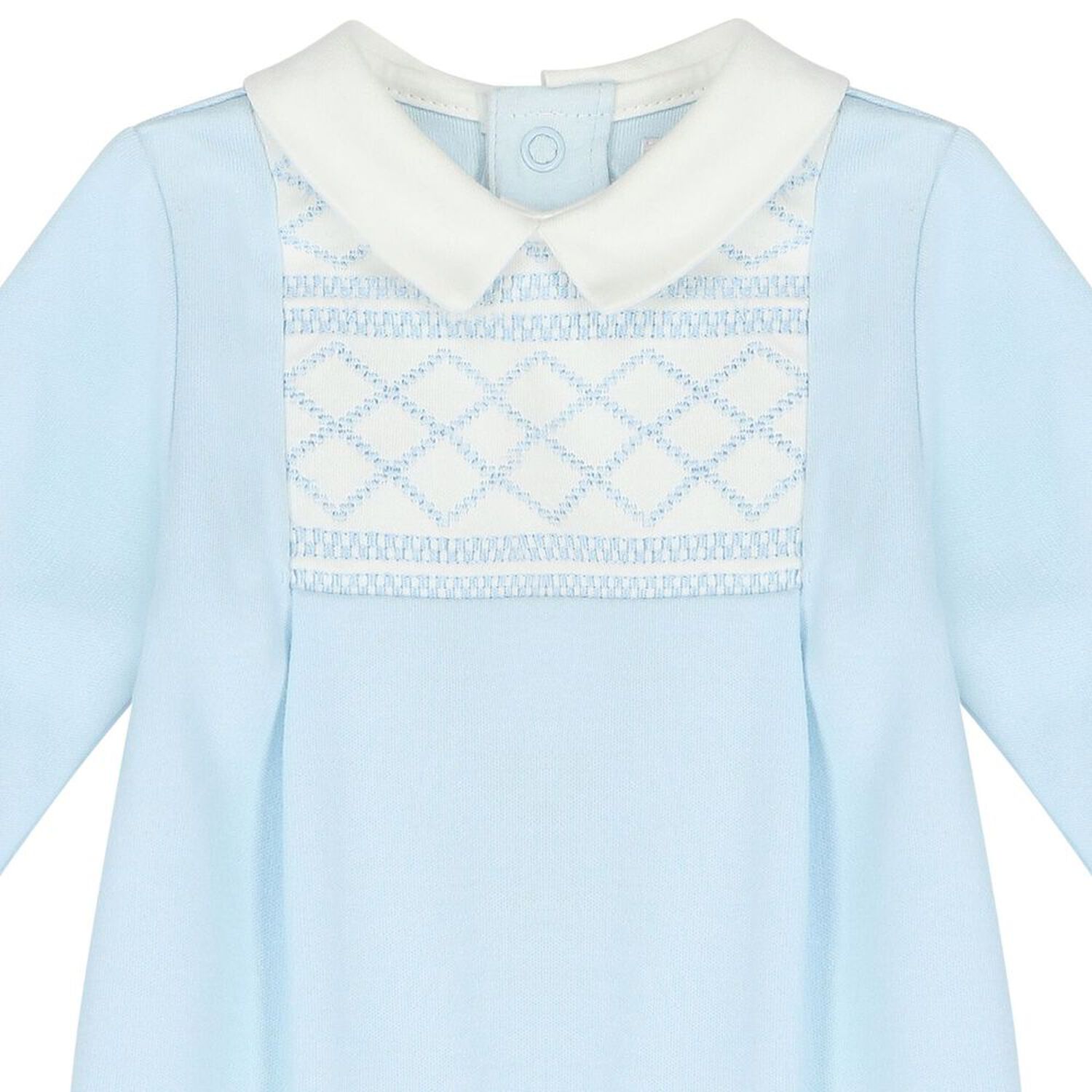 Baby Boys Blue Babygrow, 1, hi-res