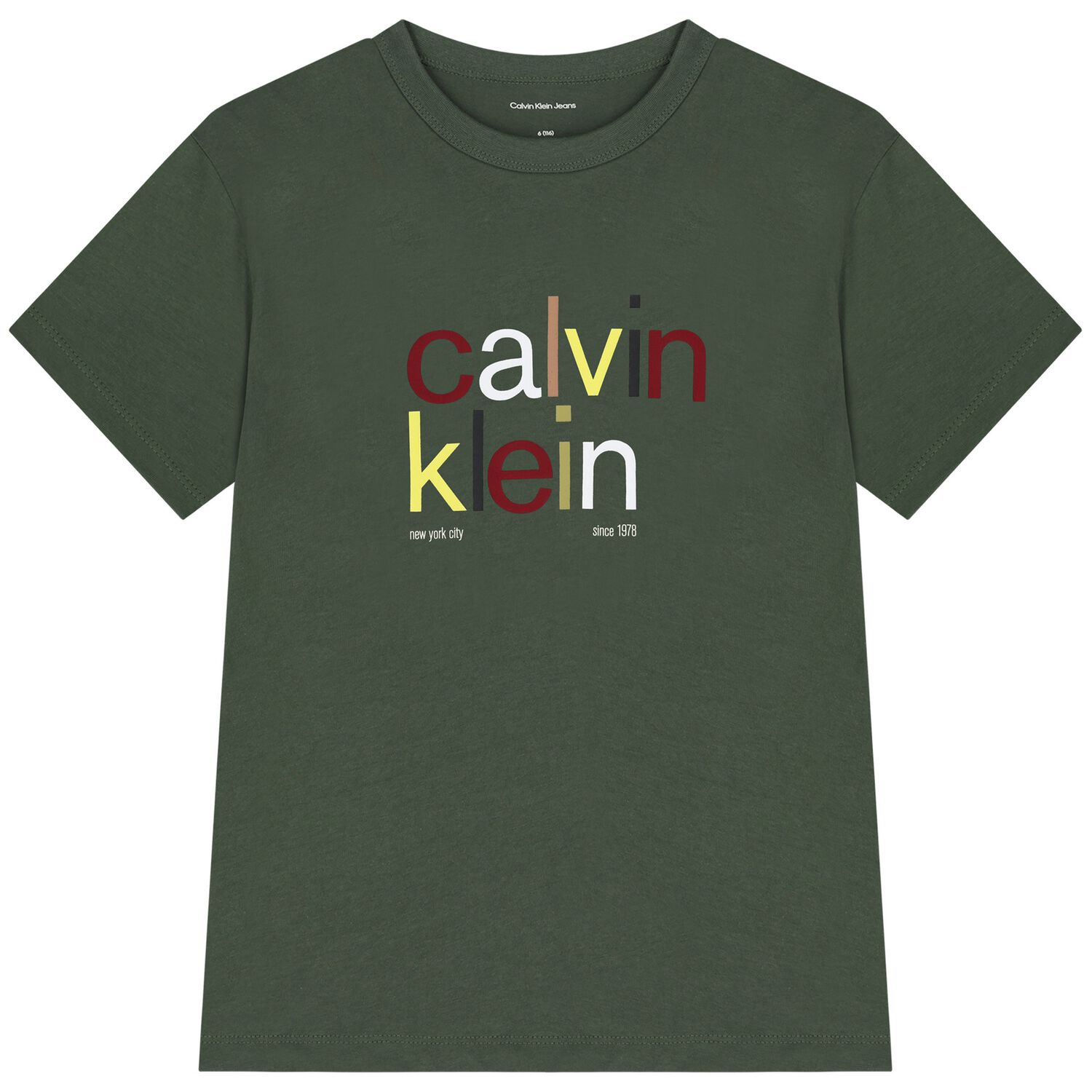 Boys Green Logo T-Shirt, 2, hi-res