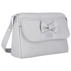 Grey Bow Baby Changing Bag, 2, hi-res