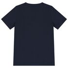 Boys Navy Blue Logo T-Shirt, 3, hi-res