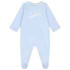 Baby Boys Blue Logo Babygrow Gift Set, 2, hi-res