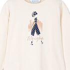 Girls Ivory Long Sleeve Top, 1, hi-res