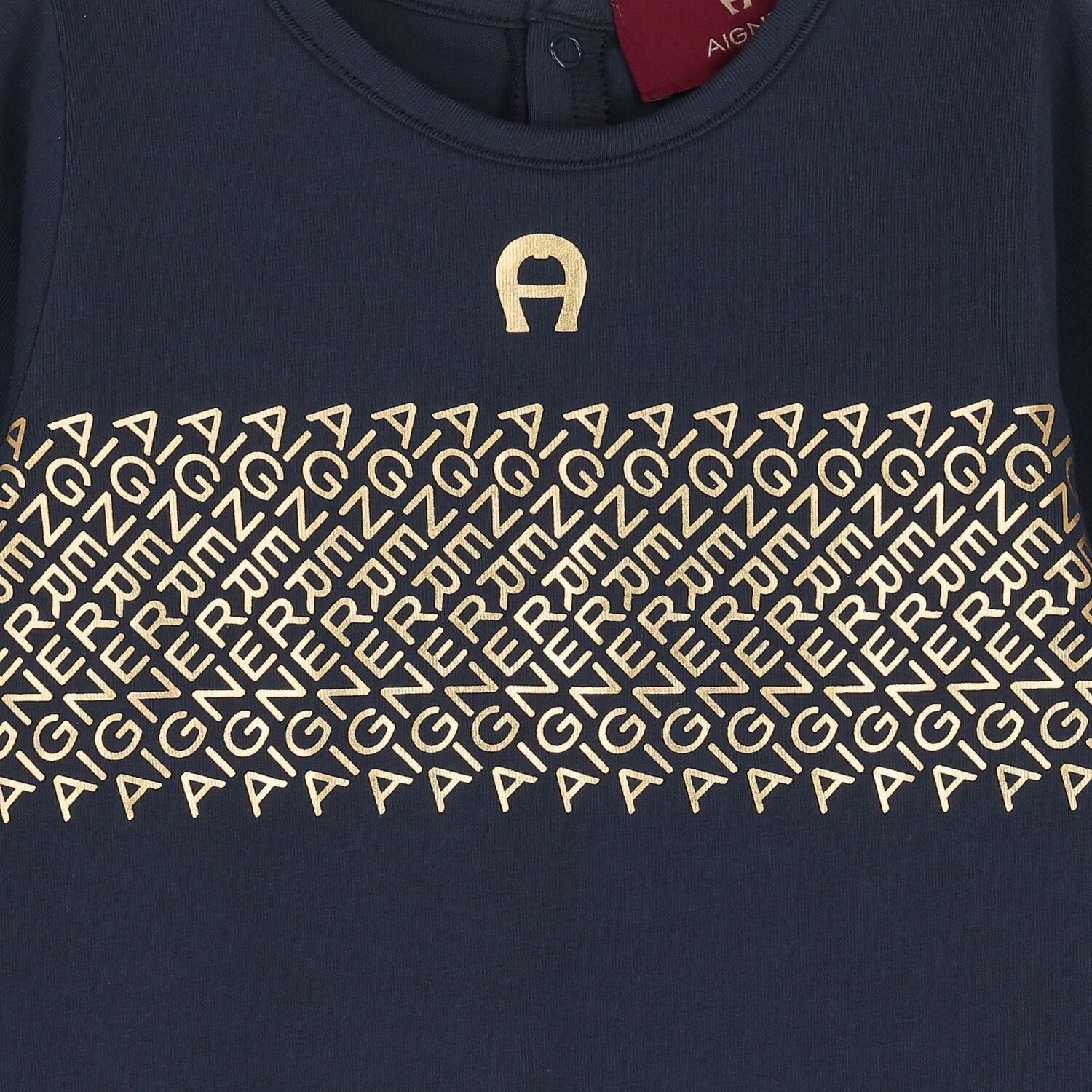 Baby Boys Navy Blue Logo Babygrow, 3, hi-res