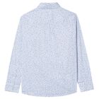 Boys White & Blue Long Sleeve Shirt, 1, hi-res
