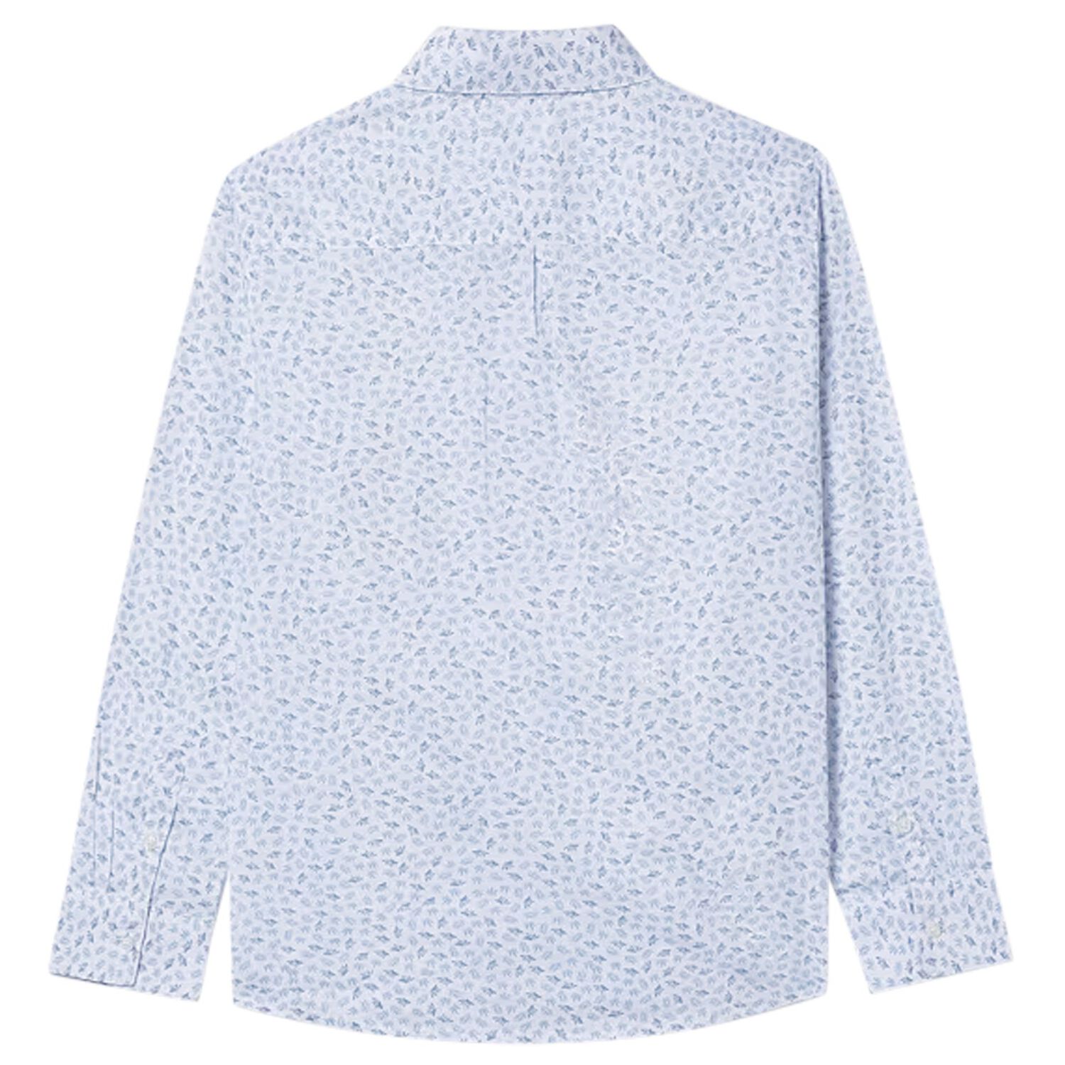 Boys White & Blue Long Sleeve Shirt, 1, hi-res
