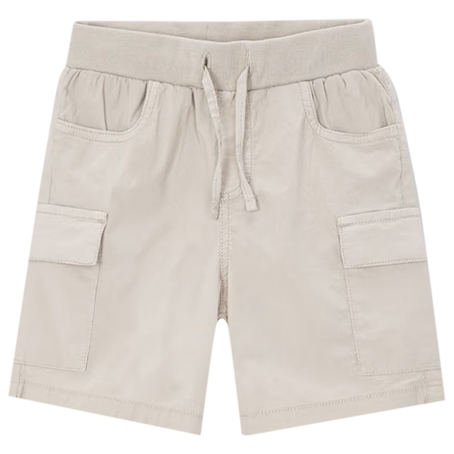 Boys Beige Cargo Shorts, 1, hi-res