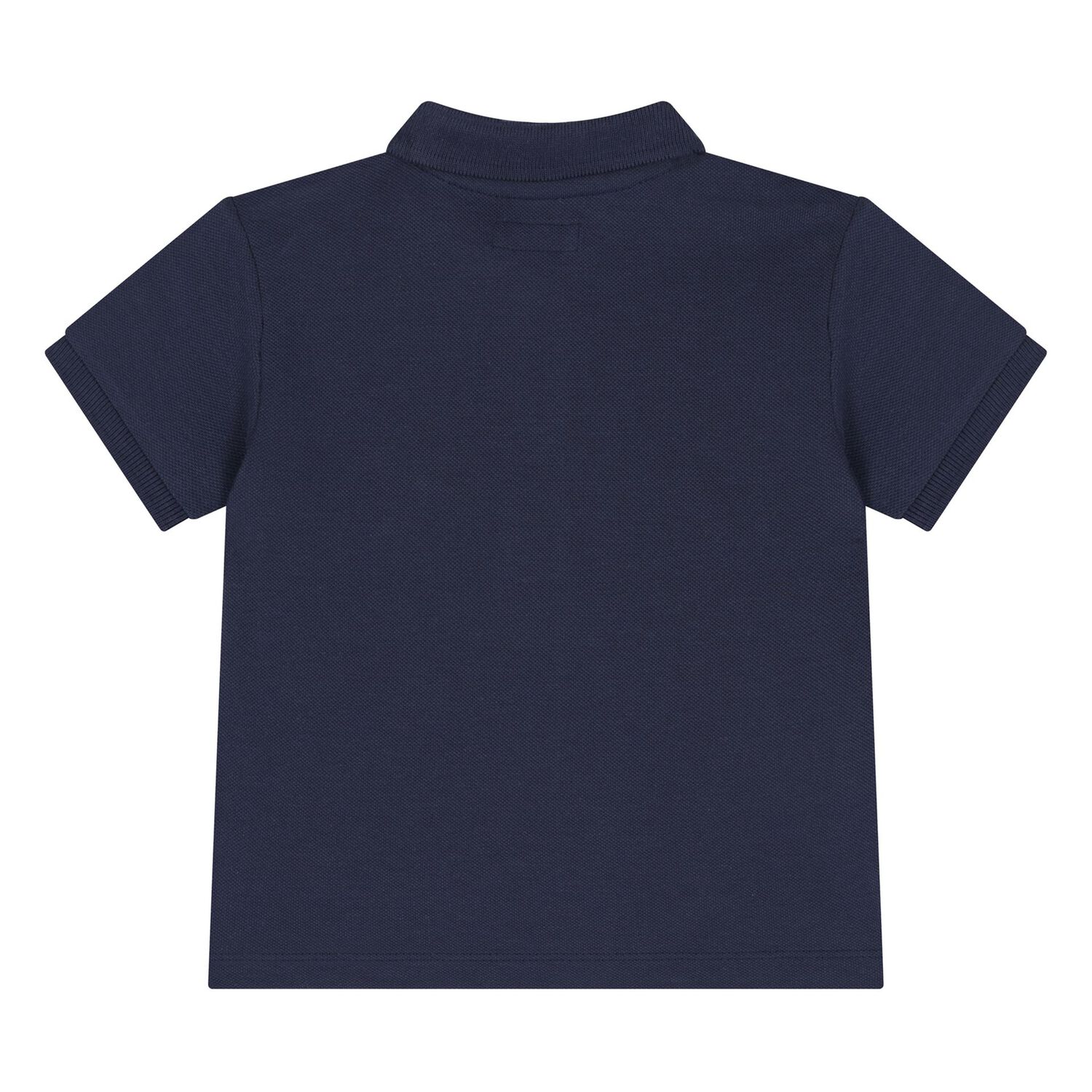 Younger Boys Navy Logo Polo Shirt, 4, hi-res