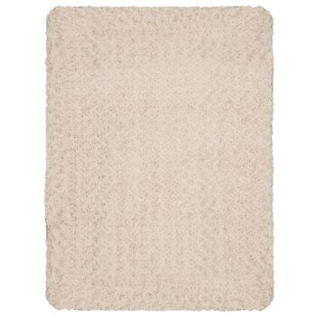 Beige Plush Baby Blanket