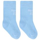 Blue & Grey Logo Baby Socks ( 2-Pack ), 2, hi-res