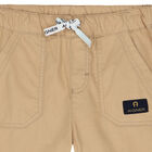 Boys Beige Logo Chino Shorts, 3, hi-res