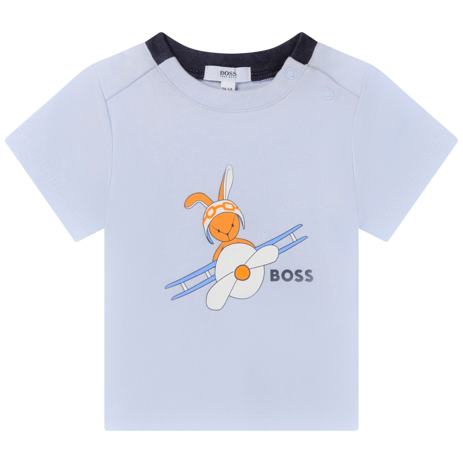 Baby Boys Blue Logo T-Shirt, 1, hi-res image number null