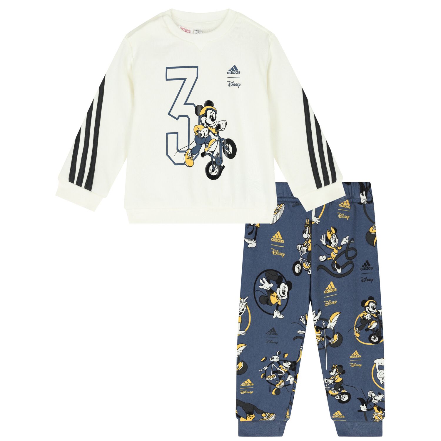 Ivory & Blue Mickey Mouse Tracksuit, 1, hi-res