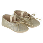 Baby Girls Gold Glitters Shoes, 1, hi-res