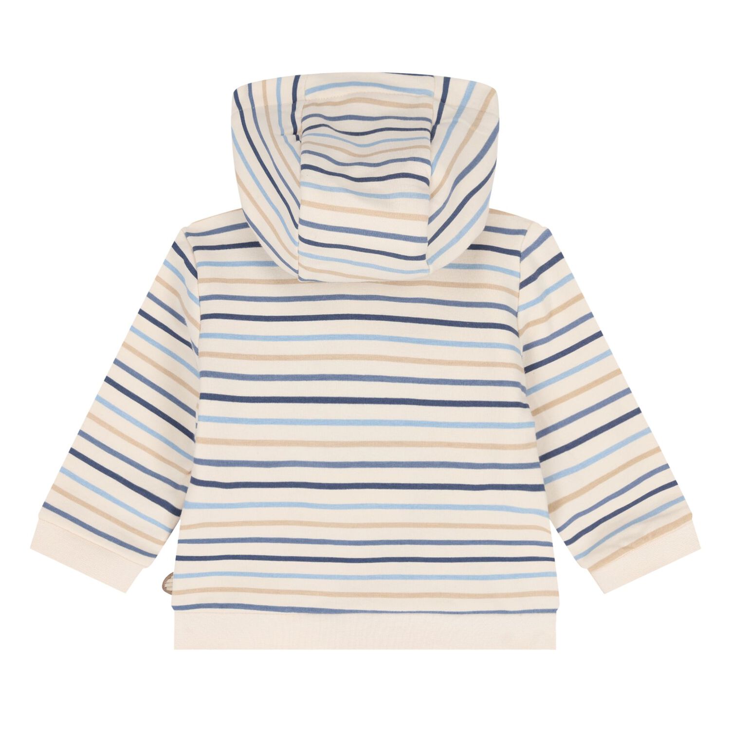 Baby Boys Blue, White & Beige Tracksuit Set (3 Piece), 1, hi-res