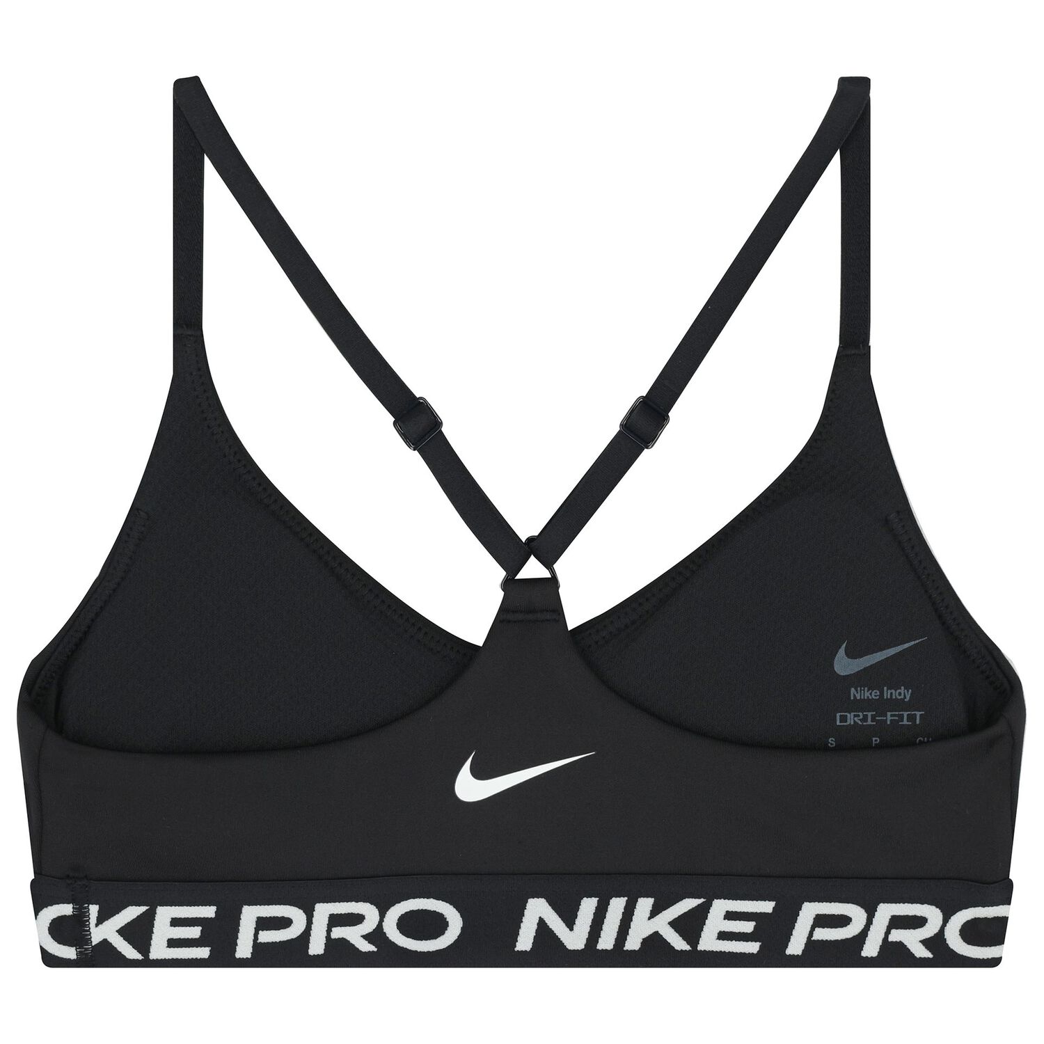 Girls Black Logo Bra Top , 1, hi-res