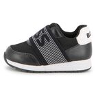 Boys Black Logo Trainers, 1, hi-res