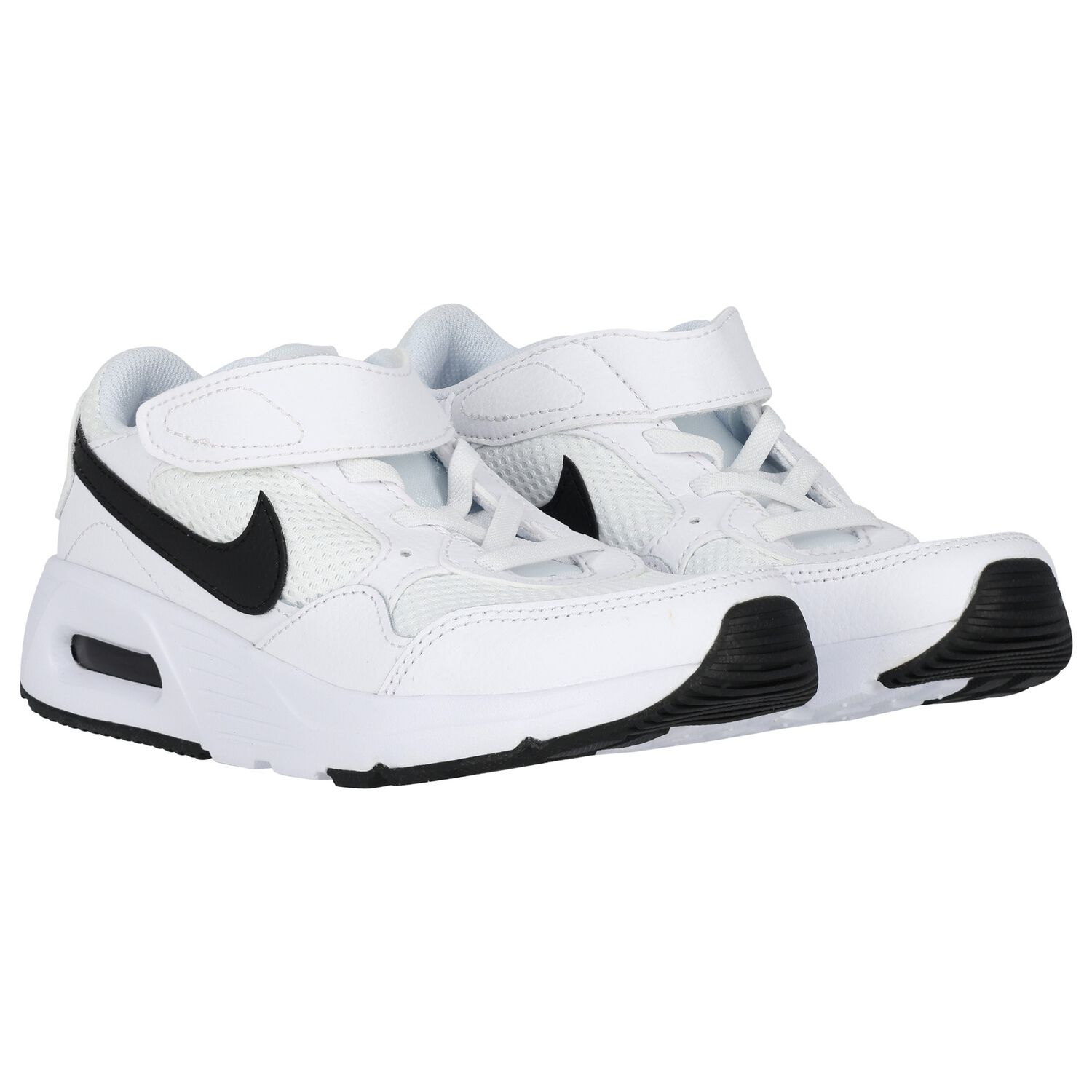Boys White & Black Nike Air Max Trainers, 1, hi-res
