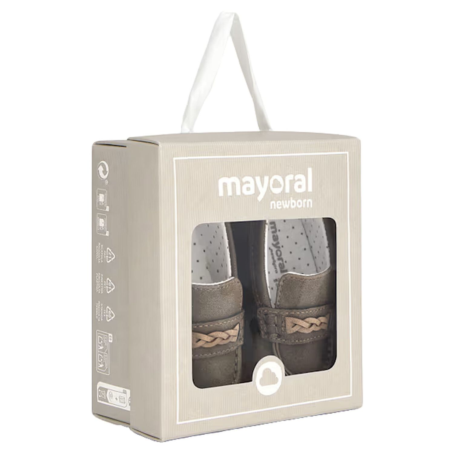 Baby Boys Beige Leather Pre Walker Moccasins, 2, hi-res