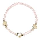 Girls Pink & Gold Beaded Bracelets (4 Pack), 1, hi-res
