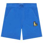 Boys Blue Tiger Shorts, 2, hi-res