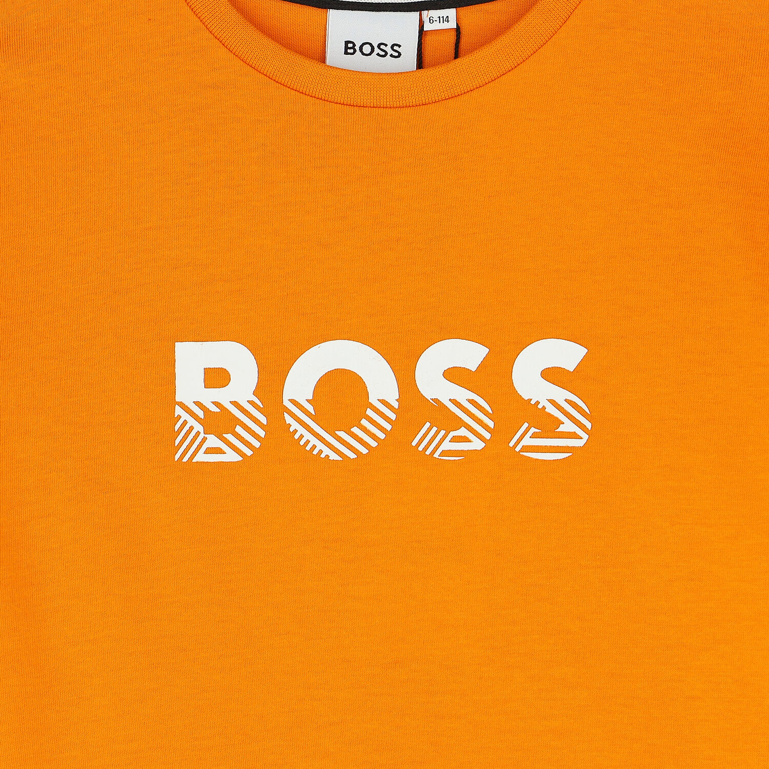 Boys Orange Logo Long Sleeve Top, 1, hi-res image number null