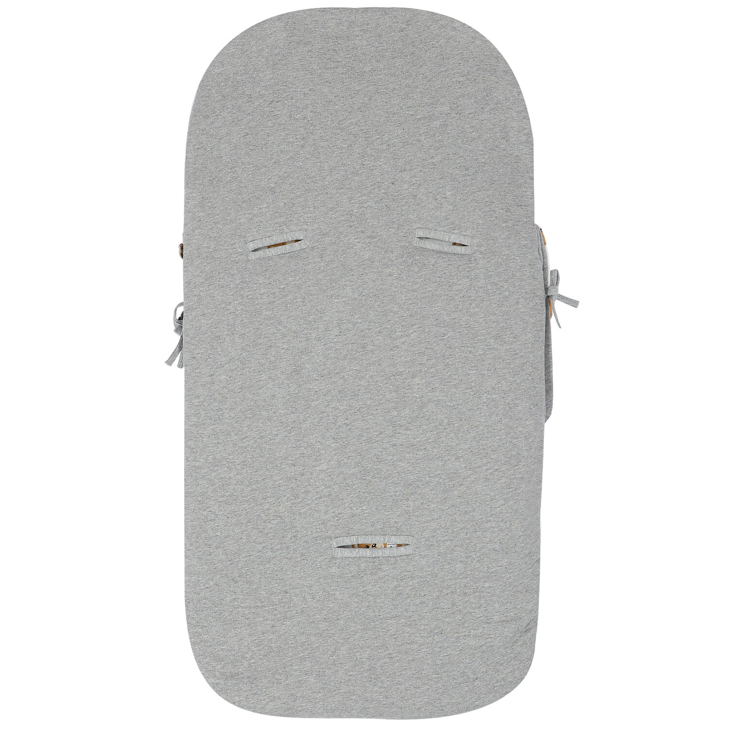 Grey & Ivory Teddy Logo Baby Nest, 1, hi-res