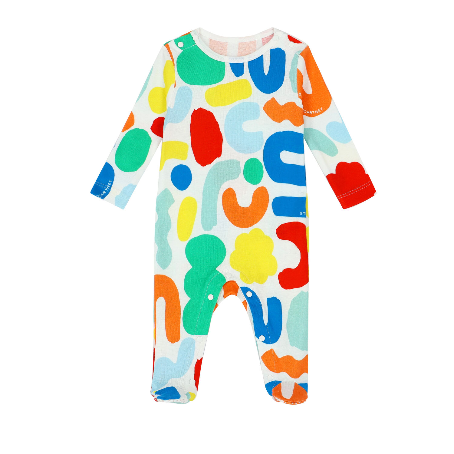 Multi-Coloured Abstract Print Babygrow Set, 1, hi-res