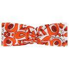 Baby Girls White & Orange Majolica Headband, 1, hi-res