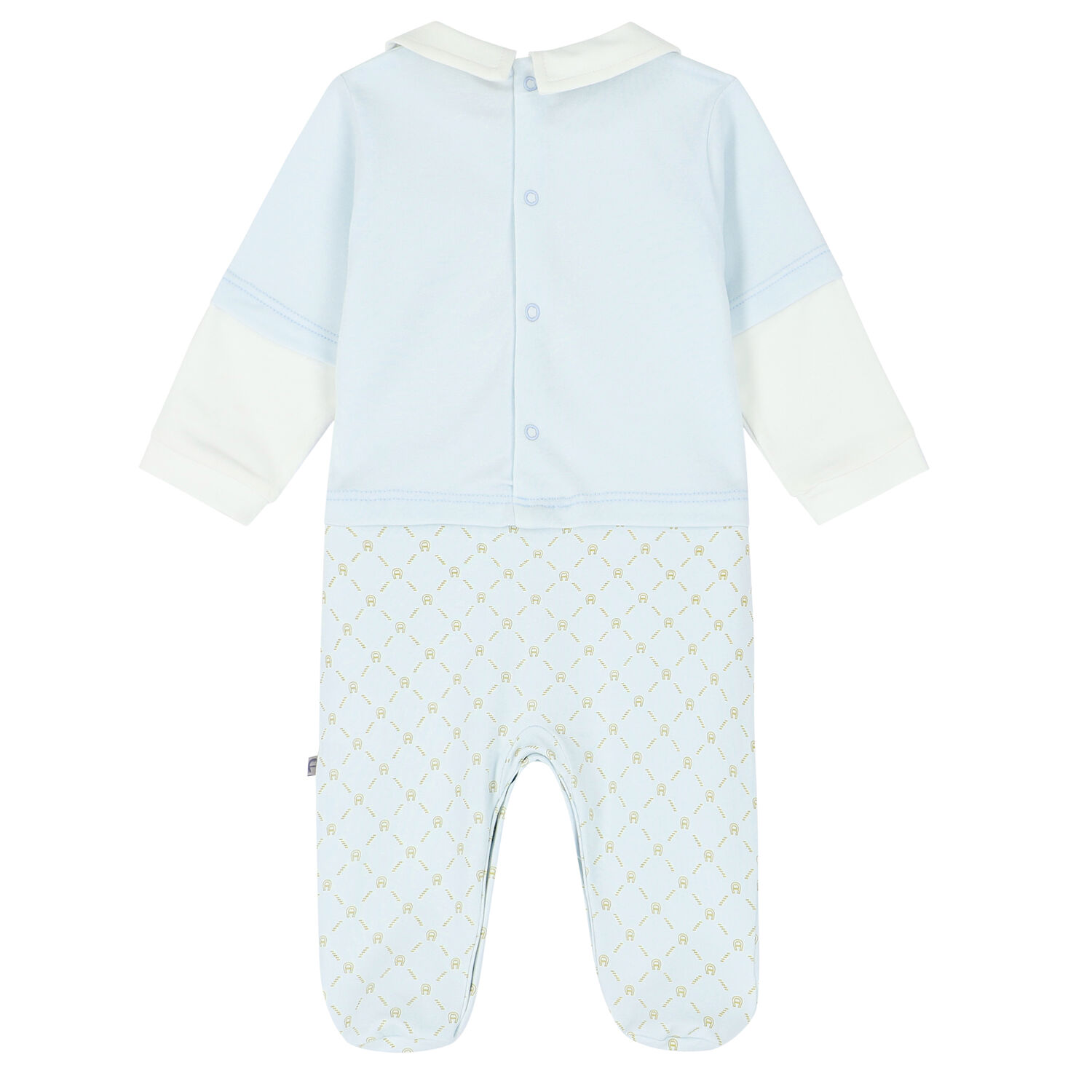 Blue Logo Babygrow, 2, hi-res
