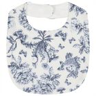 Baby Boys Ivory & Navy Blue Toile De Jouy Babygrow Gift Set, 1, hi-res