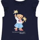Girls Navy Blue Polo Bear Dress, 1, hi-res