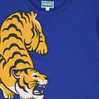 Boys Blue Tiger Logo T-Shirt, 1, hi-res