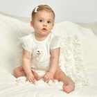 Baby Girls Ivory Swan Shortie, 1, hi-res