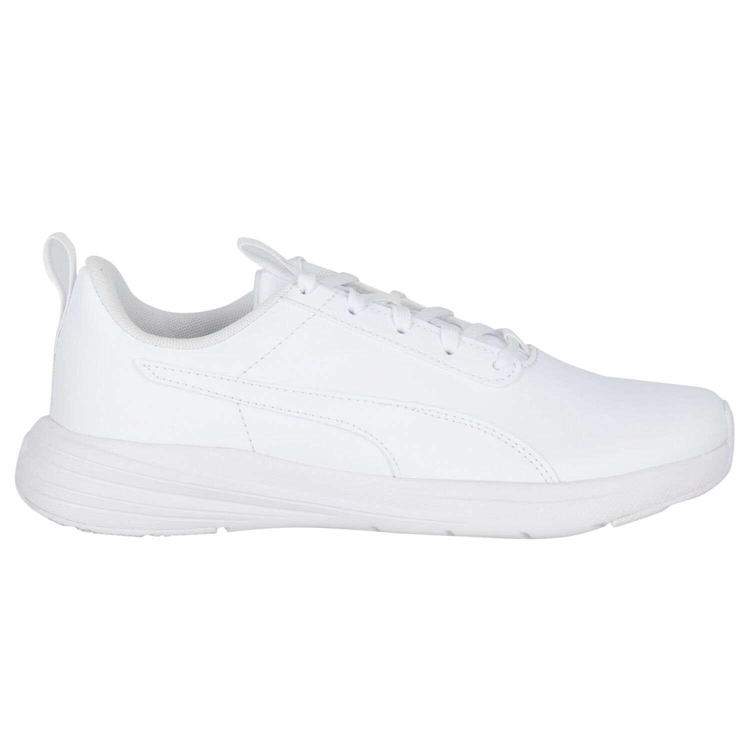 White Leather Rickie Runner Trainers, 1, hi-res