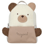 Beige Teddy Bear Backpack, 1, hi-res