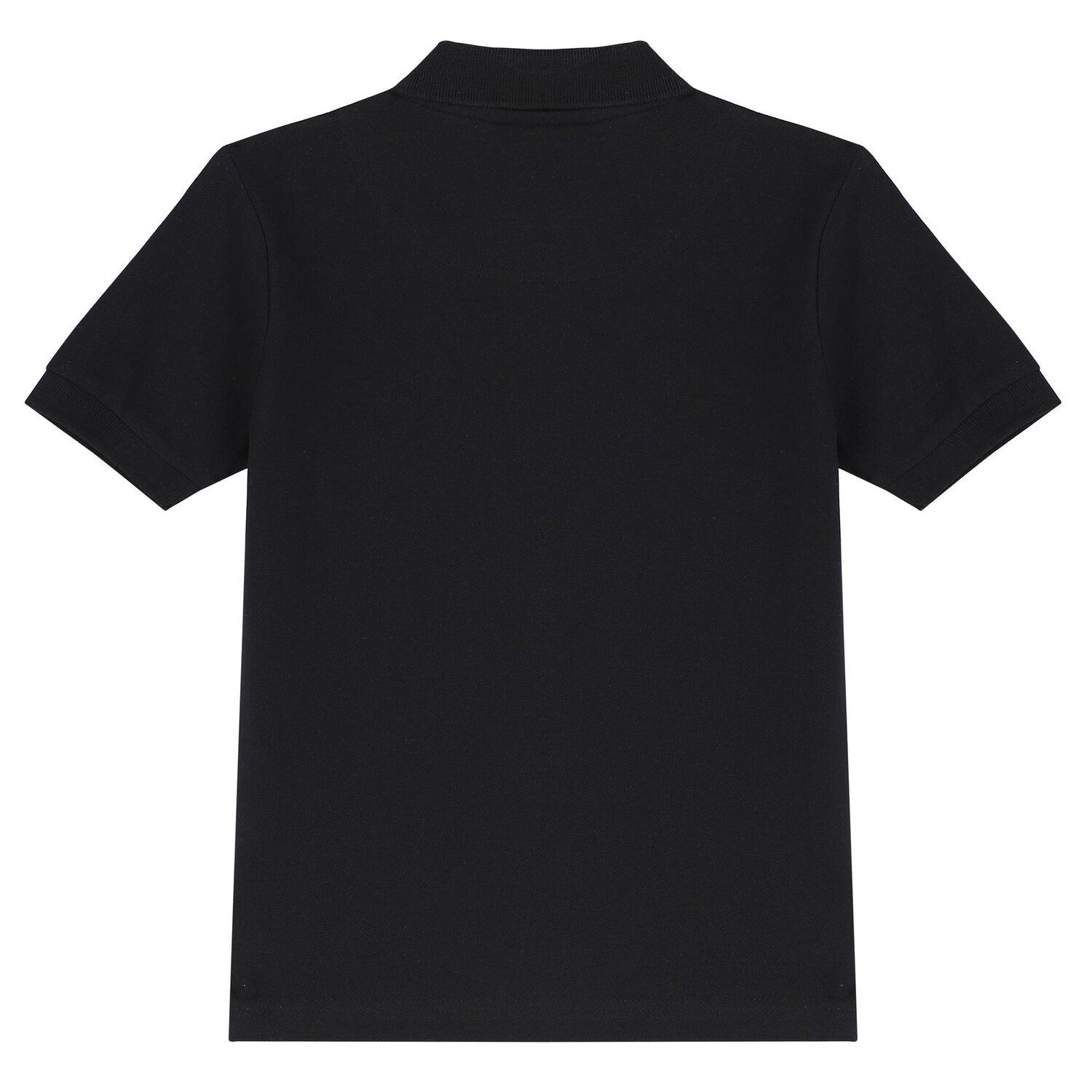 Boys Black Logo Polo Shirt, 1, hi-res