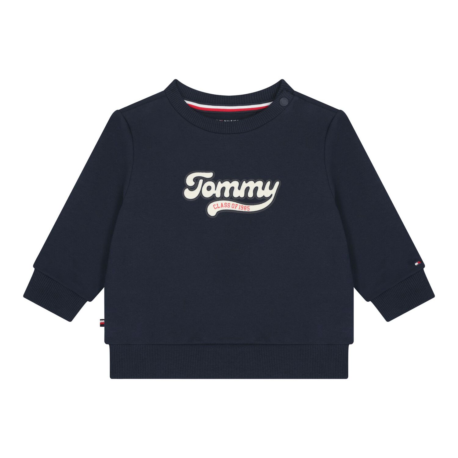 Baby Boys Navy Blue Logo Tracksuit , 1, hi-res