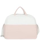 White & Beige Logo Baby Changing Bag, 1, hi-res