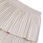 Girls Ivory Pleated Skirt, 2, hi-res