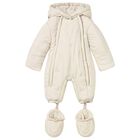 Ivory Embroidered Baby Snowsuit, 2, hi-res