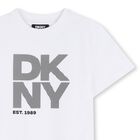 Boys White Logo T-Shirt, 1, hi-res