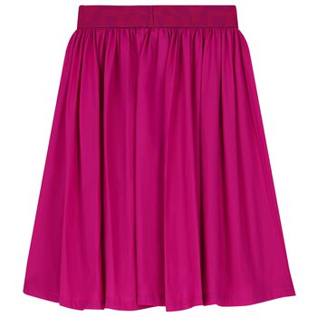 Girls Pink Logo Skirt