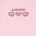 Younger Girls Pink Logo Dress, 1, hi-res