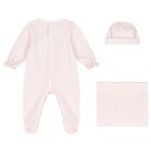 Baby Girls Pink Lace Babygrow Gift Set, 1, hi-res