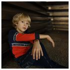 Boys Blue Denim Logo Jeans, 1, hi-res