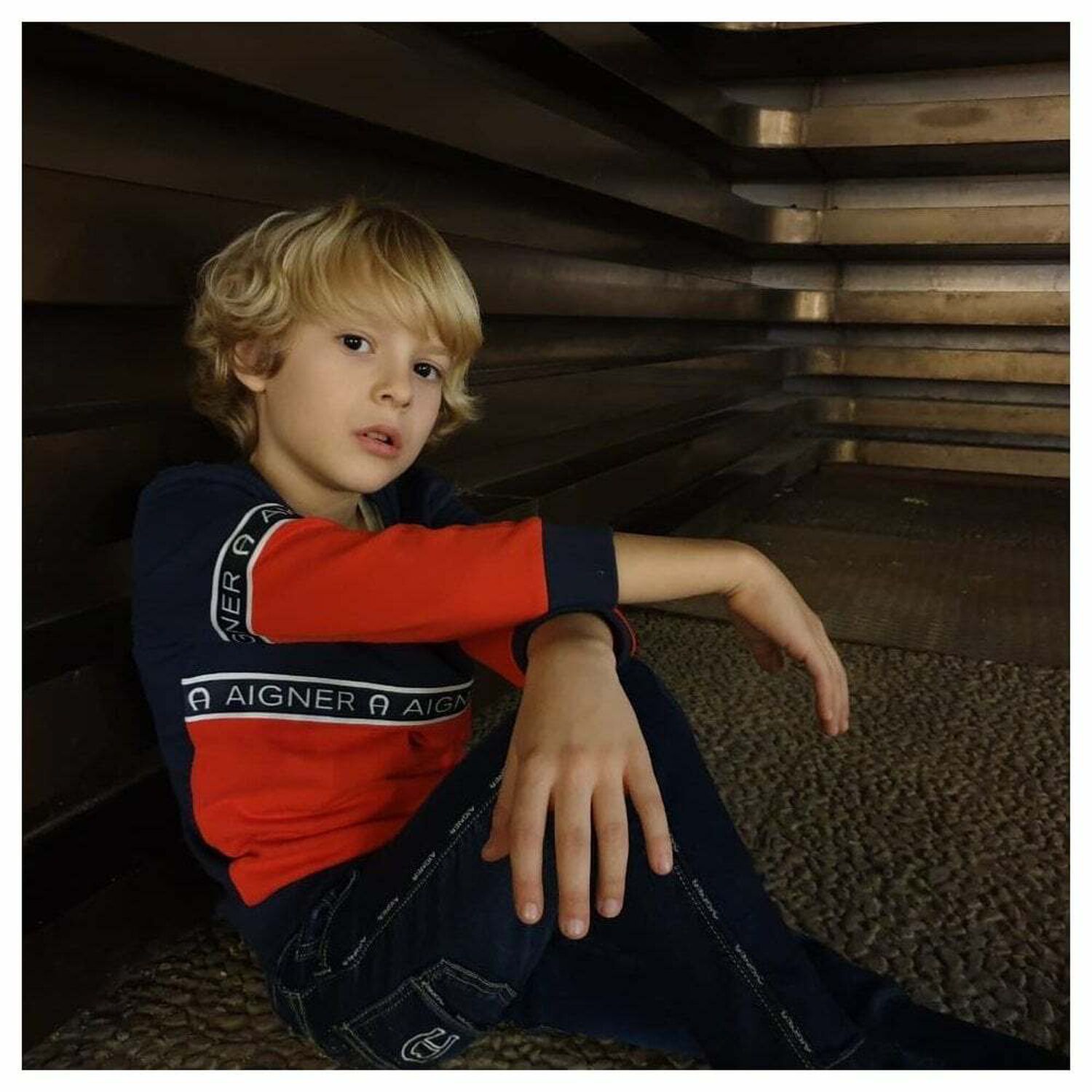 Boys Blue Denim Logo Jeans, 1, hi-res