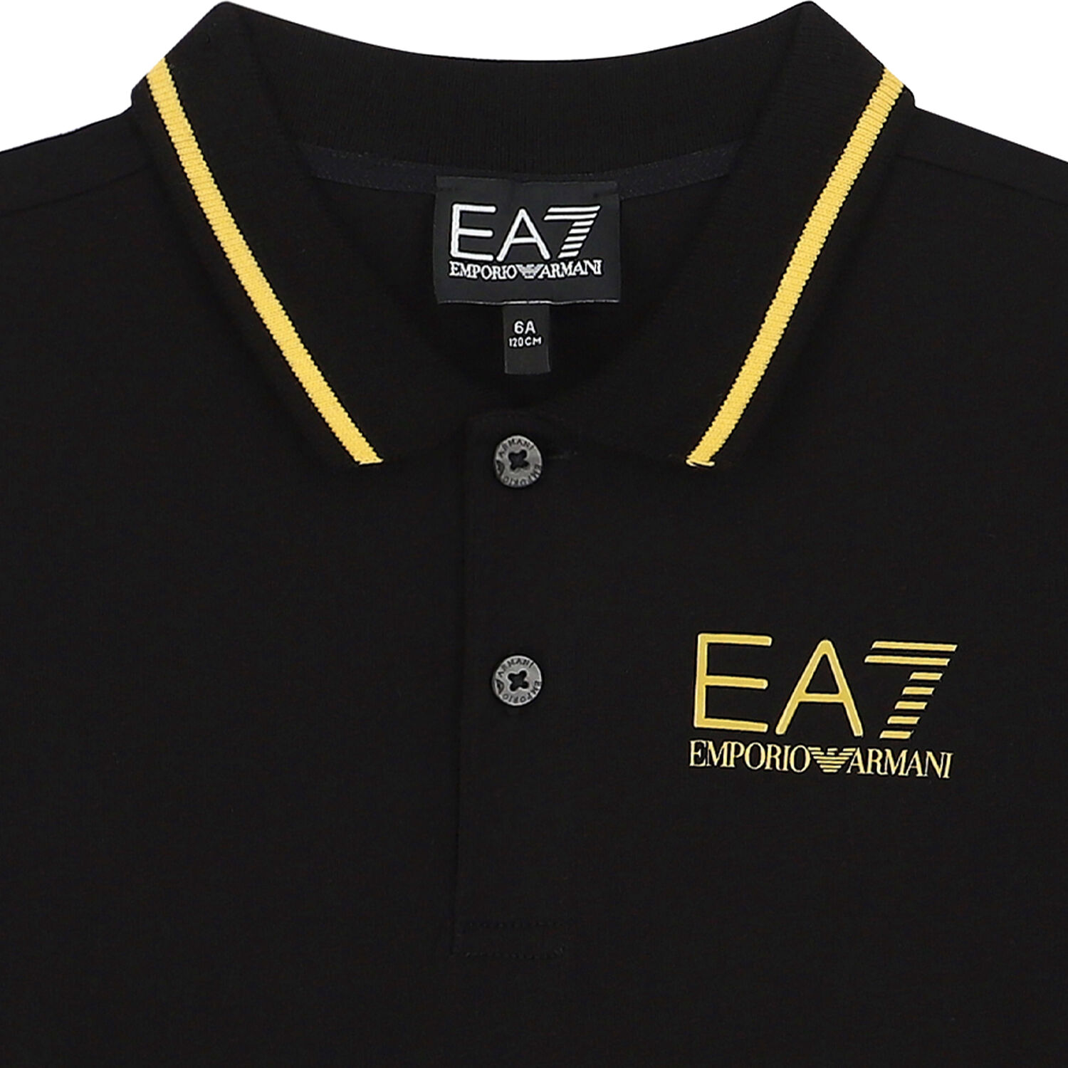 Boys Black Logo Polo Shirt, 3, hi-res