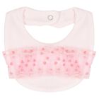 Baby Girls Pink Tulle Bib, 1, hi-res