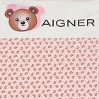 Baby Girls White & Pink Logo Blanket, 1, hi-res